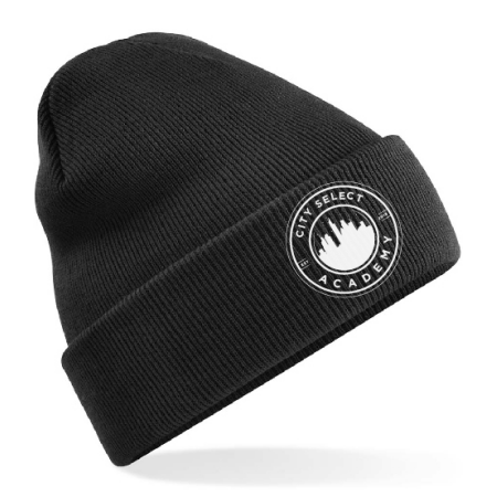 City Select Black Beanie